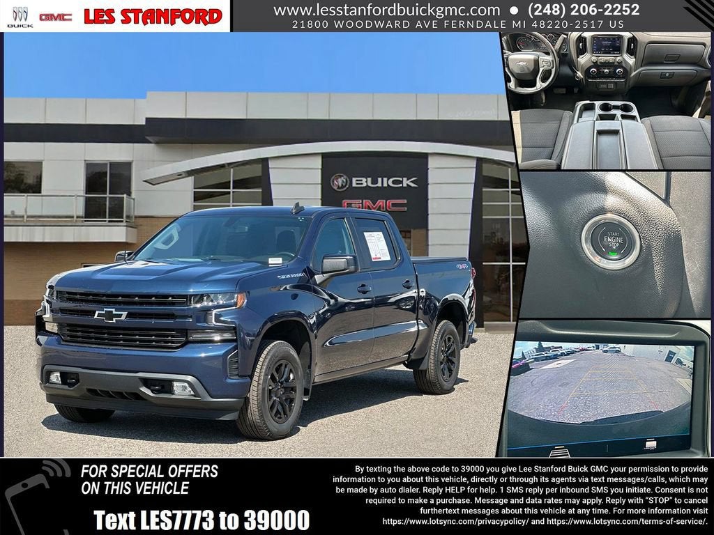 2021 Chevrolet Silverado 1500 RST in Northsky Blue Metallic — front three-quarter view