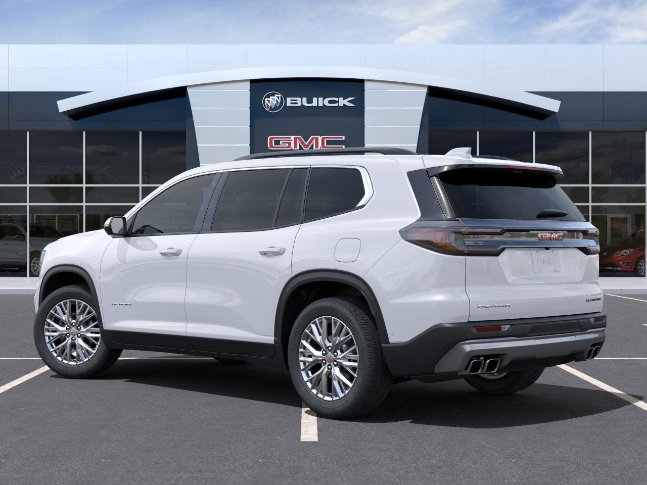 2025 GMC Acadia — rear three-quarter view
