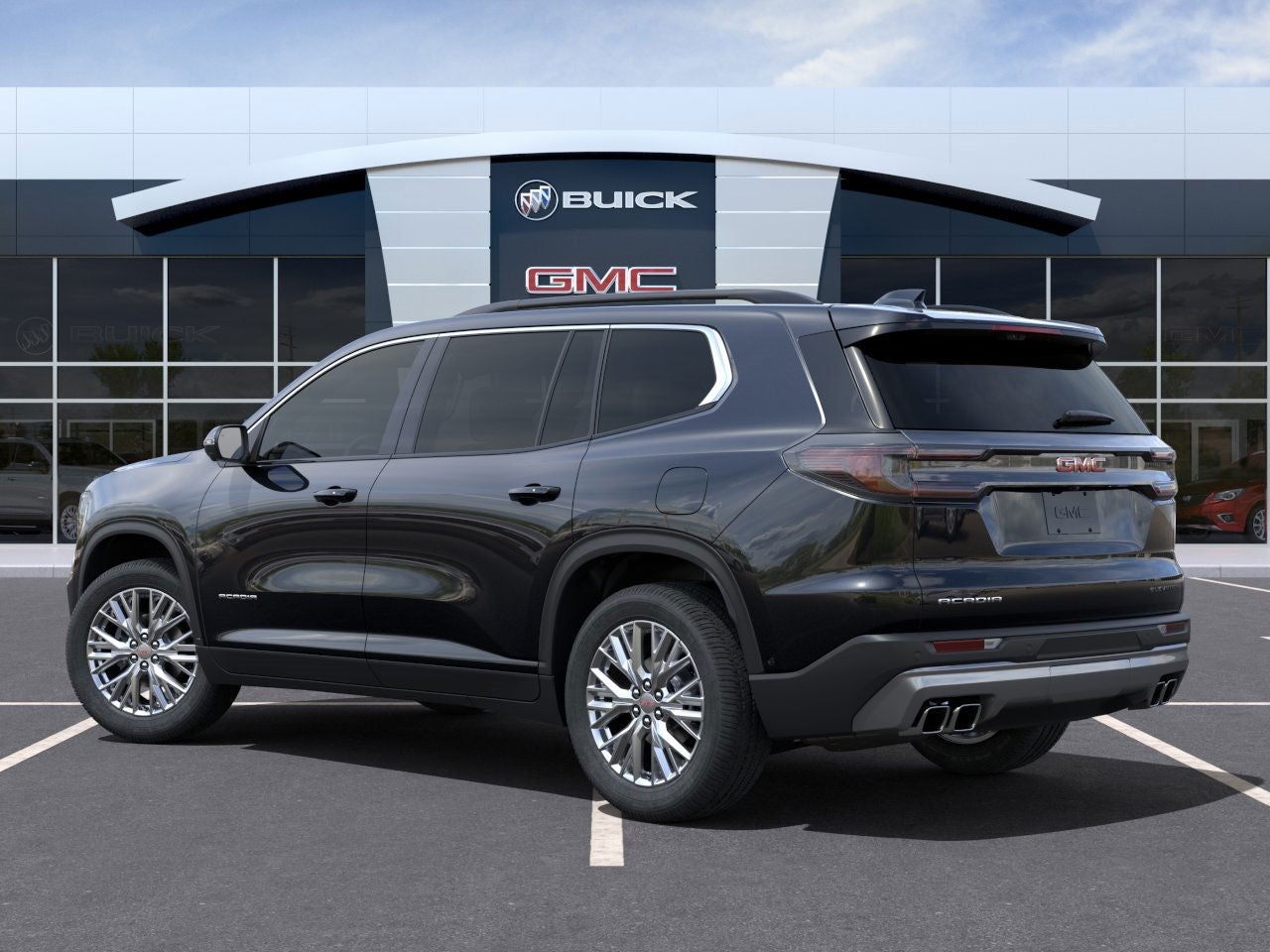 2025 GMC Acadia — rear three-quarter view