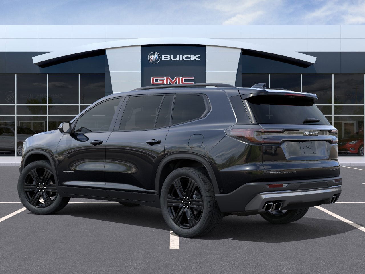 2026 GMC Acadia — rear three-quarter view