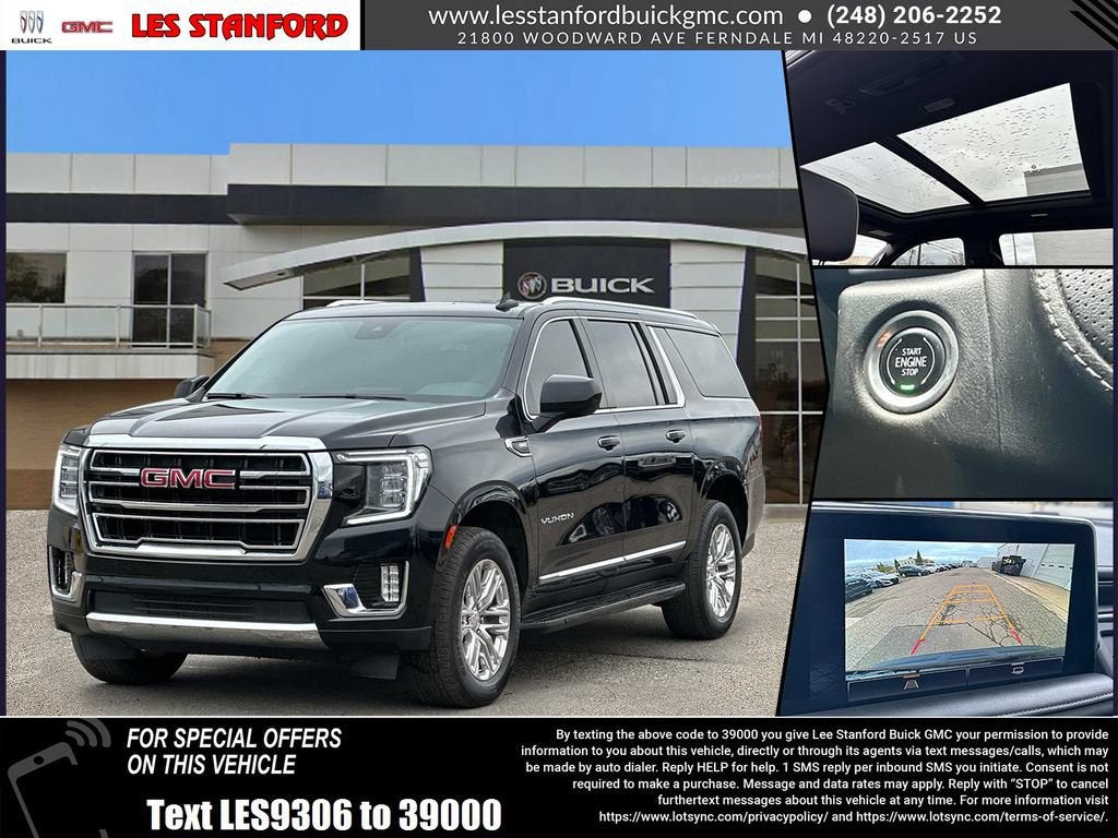 2023 GMC Yukon XL SLT in Onyx Black — front three-quarter view