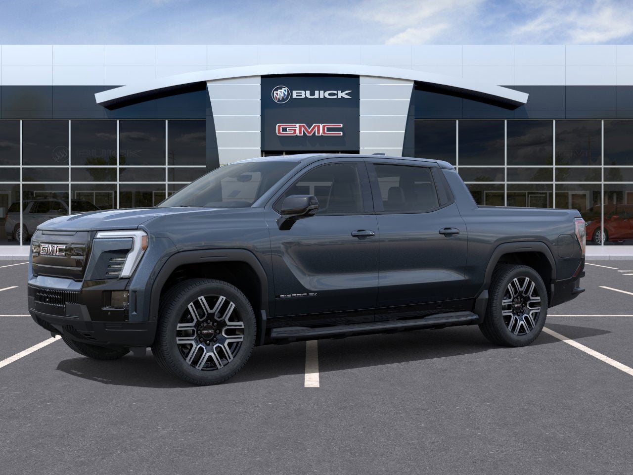 2026 GMC Sierra EV — side profile view