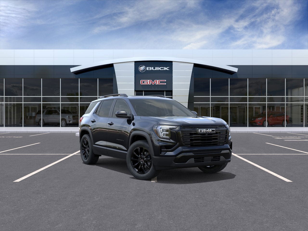 2026 GMC Terrain Elevation in Ebony Twilight Metallic — front three-quarter view
