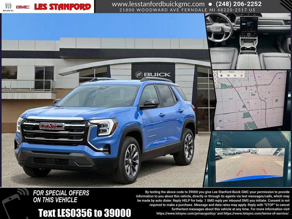 2025 GMC Terrain Elevation in Rapids Metallic — front three-quarter view