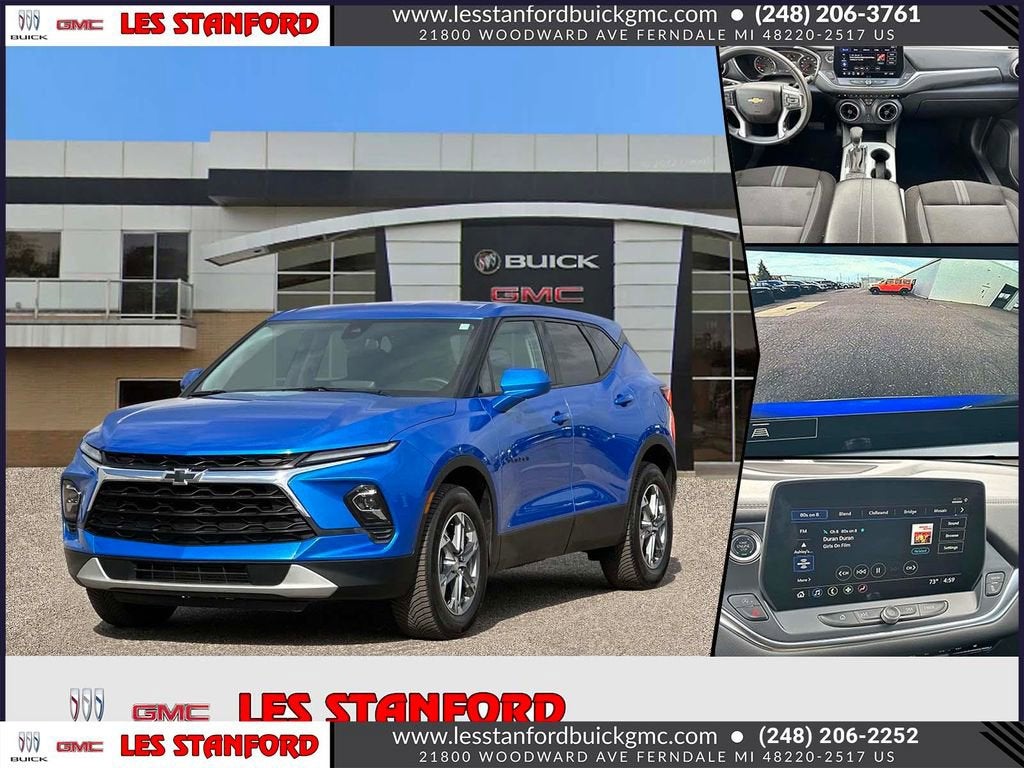 2025 Chevrolet Blazer 2LT in Riptide Blue Metallic — front three-quarter view