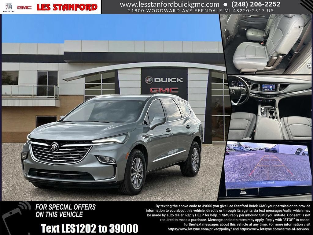 2024 Buick Enclave Essence in Moonstone Gray Metallic — front three-quarter view