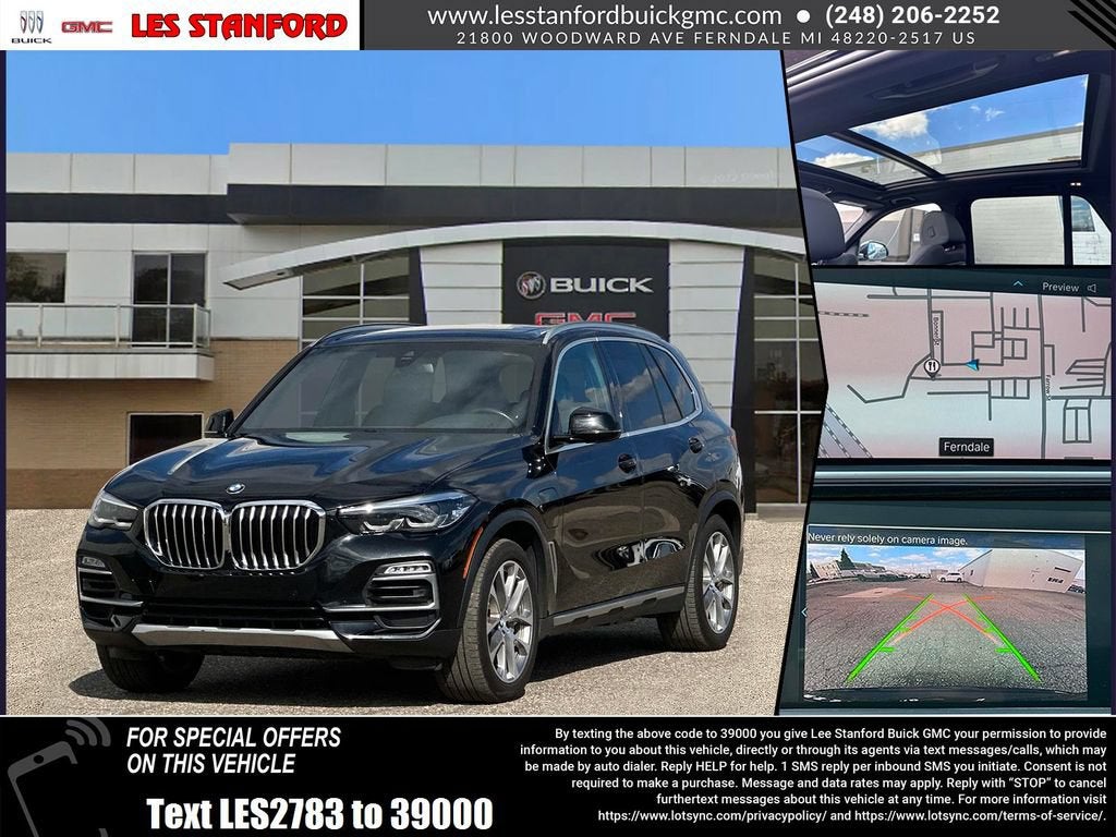 2021 BMW X5 xDrive45e in Black — front three-quarter view