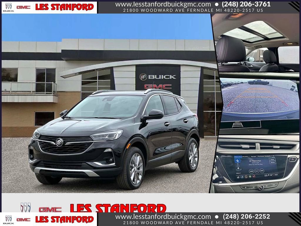 2023 Buick Encore GX Essence in Ebony Twilight Metallic — front three-quarter view